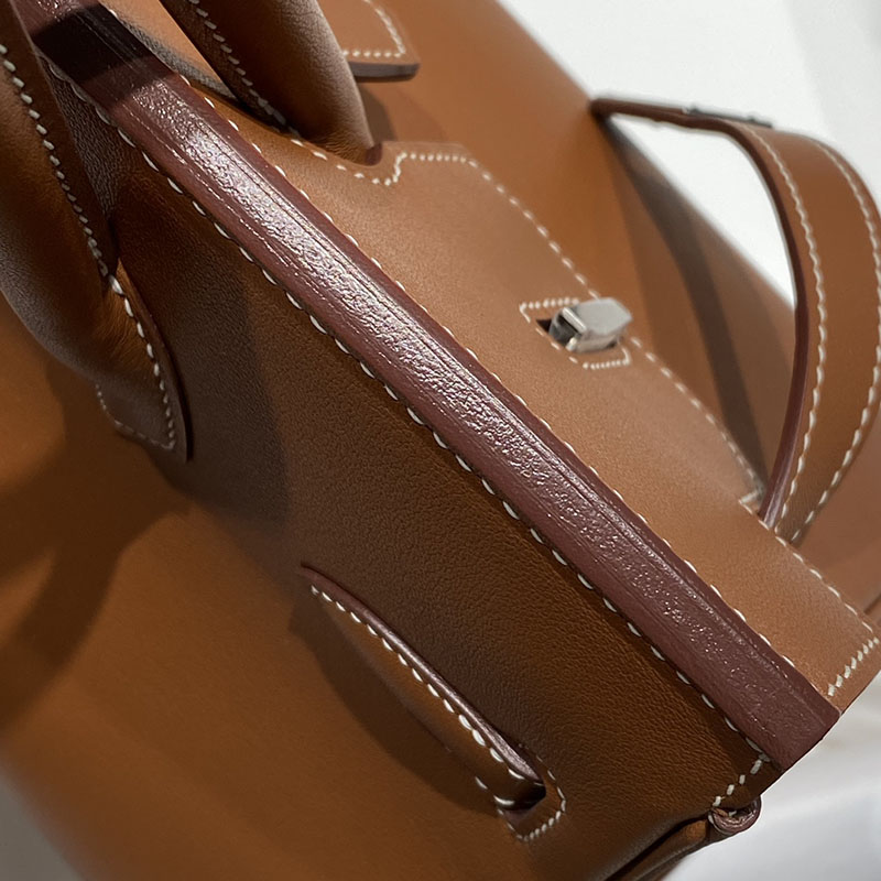 HERMES バーキンショルダーライト 29 Shoulder birkin ゴールド スイフト シルバー金具 2627396 エルメス ショルダーバーキン29 - 画像 (6)