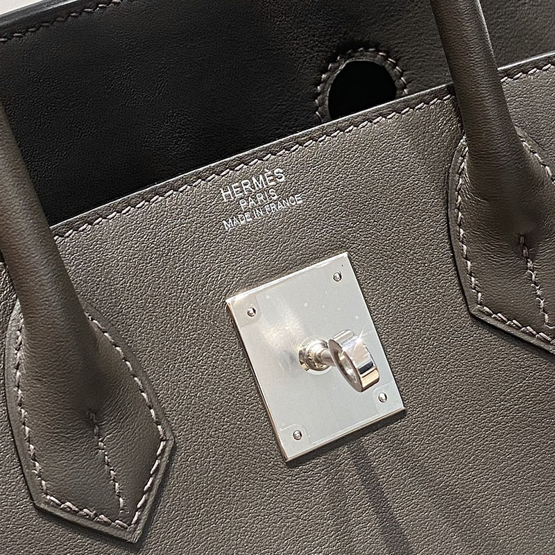 HERMES バーキンショルダーライト 29 Shoulder birkin エベンヌ スイフト シルバー金具 2627397 バーキン ショルダーストラップ - 画像 (5)
