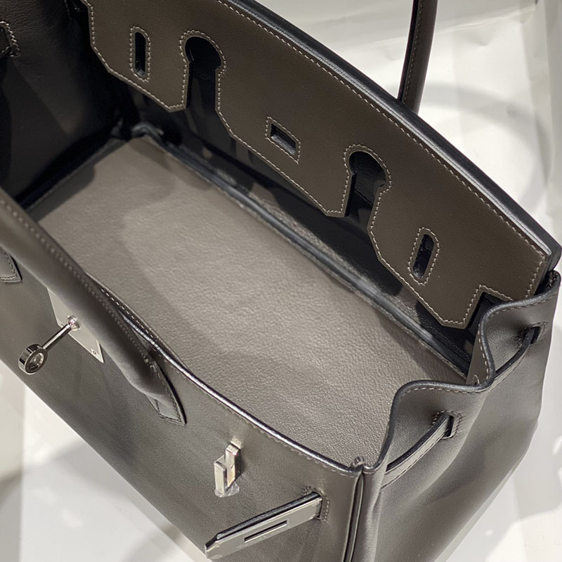 HERMES バーキンショルダーライト 29 Shoulder birkin エベンヌ スイフト シルバー金具 2627397 バーキン ショルダーストラップ - 画像 (2)