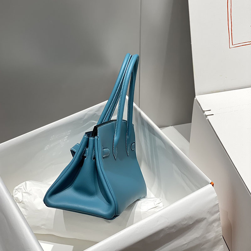 HERMES バーキンショルダーライト 29 Shoulder birkin ブルージーン スイフト シルバー金具 2627398 エルメスバーキンショルダー - 画像 (7)