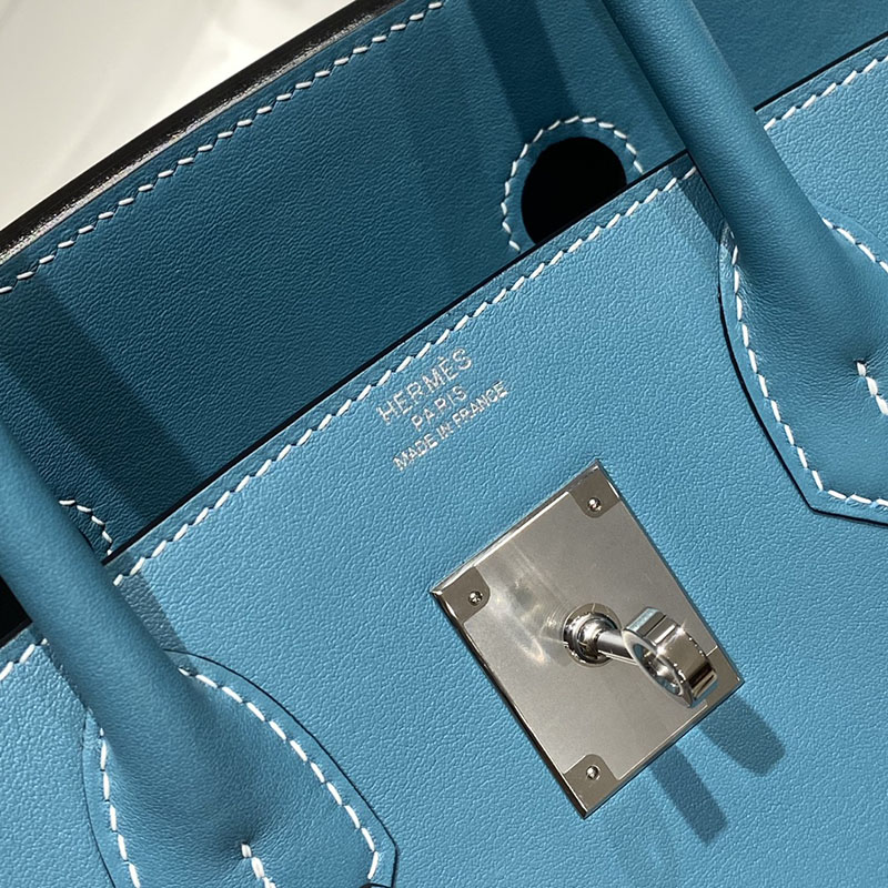 HERMES バーキンショルダーライト 29 Shoulder birkin ブルージーン スイフト シルバー金具 2627398 エルメスバーキンショルダー - 画像 (6)