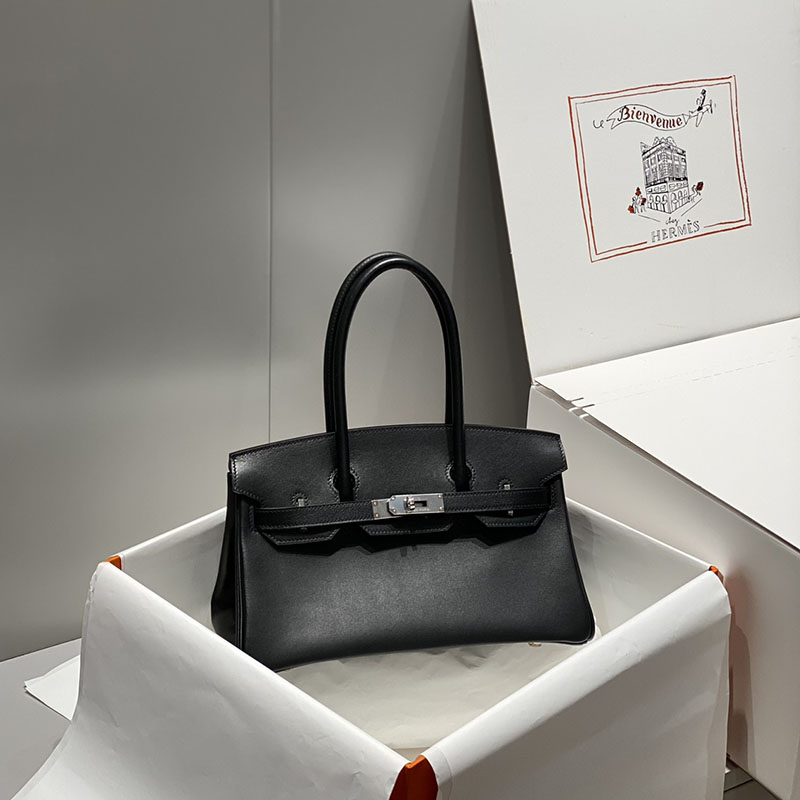 HERMES バーキンショルダーライト 29 Shoulder birkin 黒 ブラック スイフト シルバー金具 2627399 エルメス バッグ バーキン - 画像 (9)