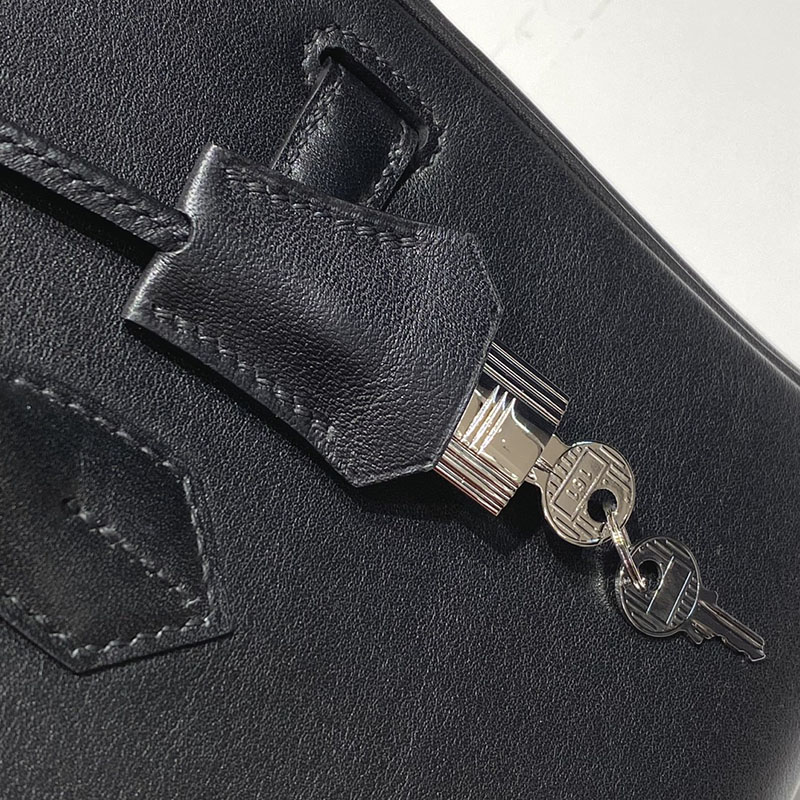 HERMES バーキンショルダーライト 29 Shoulder birkin 黒 ブラック スイフト シルバー金具 2627399 エルメス バッグ バーキン - 画像 (3)
