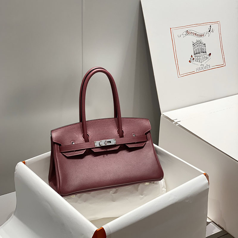 HERMES バーキンショルダーライト 29 Shoulder birkin ボルドー スイフト シルバー金具 2627400 エルメスバッグ 種類 - 画像 (9)