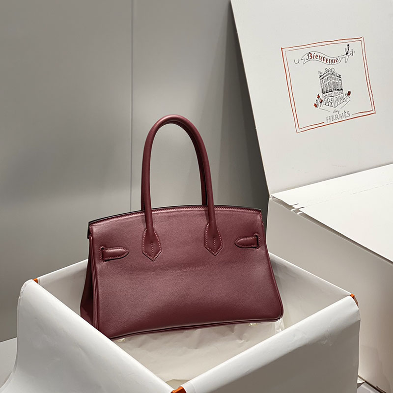 HERMES バーキンショルダーライト 29 Shoulder birkin ボルドー スイフト シルバー金具 2627400 エルメスバッグ 種類 - 画像 (8)