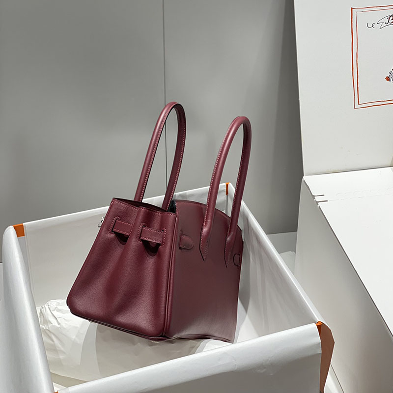 HERMES バーキンショルダーライト 29 Shoulder birkin ボルドー スイフト シルバー金具 2627400 エルメスバッグ 種類 - 画像 (7)