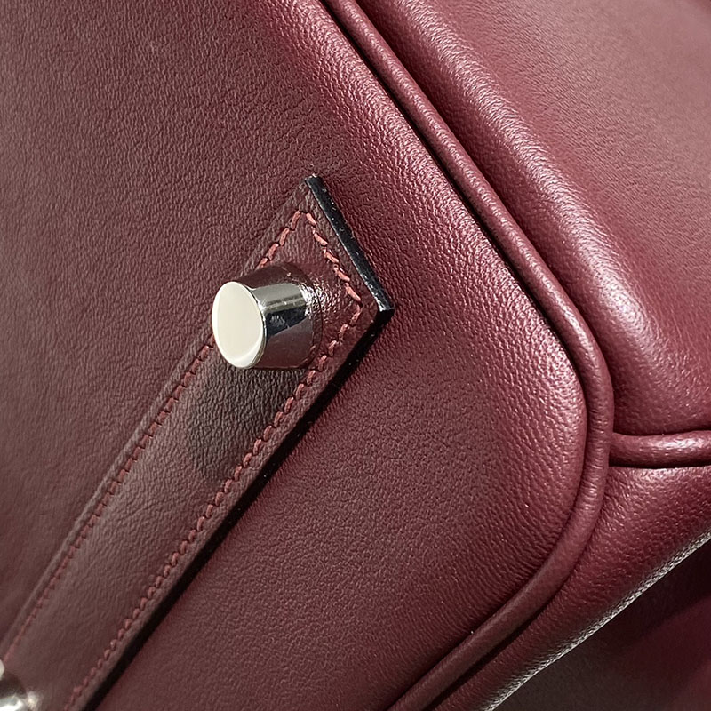 HERMES バーキンショルダーライト 29 Shoulder birkin ボルドー スイフト シルバー金具 2627400 エルメスバッグ 種類 - 画像 (3)