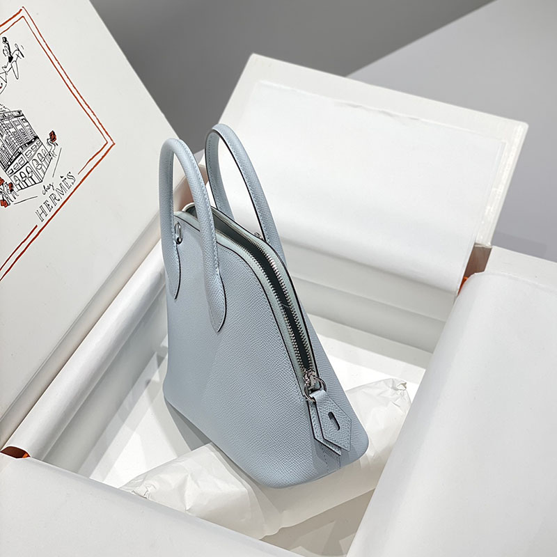 エルメス ボリード バッグ HERMES ボリード1923 25 ブルーペール ヴォーエプソン シルバー金具 2627402 ボリード25 定価 - 画像 (7)