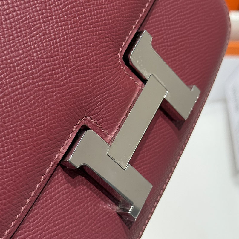 エルメス アウトレット 海外 HERMES コンスタンス3 ミニ ルビー ヴォーエプソン シルバー金具 2627417 コンスタンスミニ 定価 - 画像 (4)