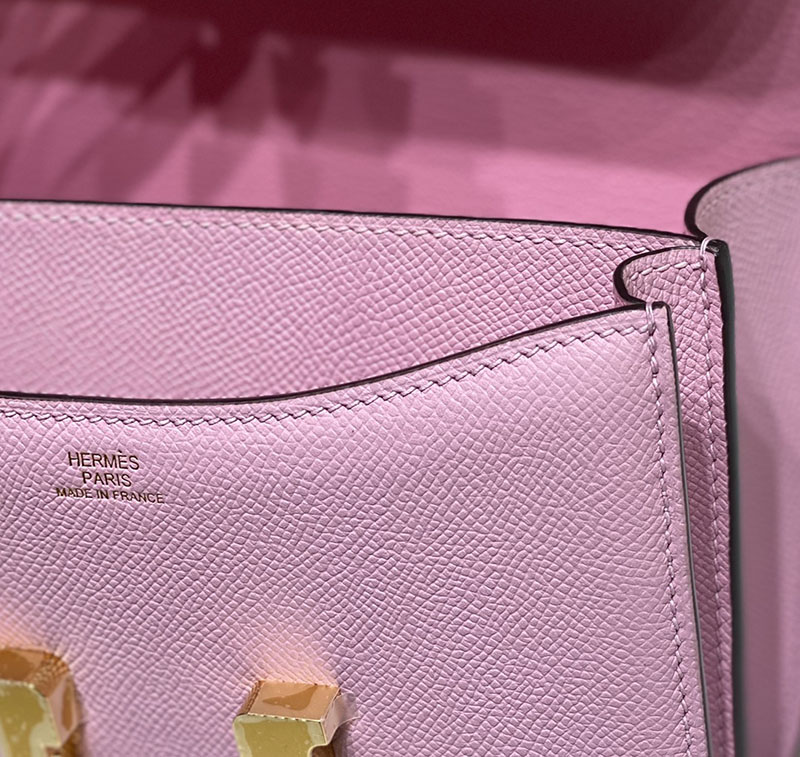 エルメス アウトレット 海外 HERMES コンスタンス3 ミニ モーヴシルベストル ヴォーエプソン ゴールド金具 2627418 コンスタンス ミニ 値段 - 画像 (6)