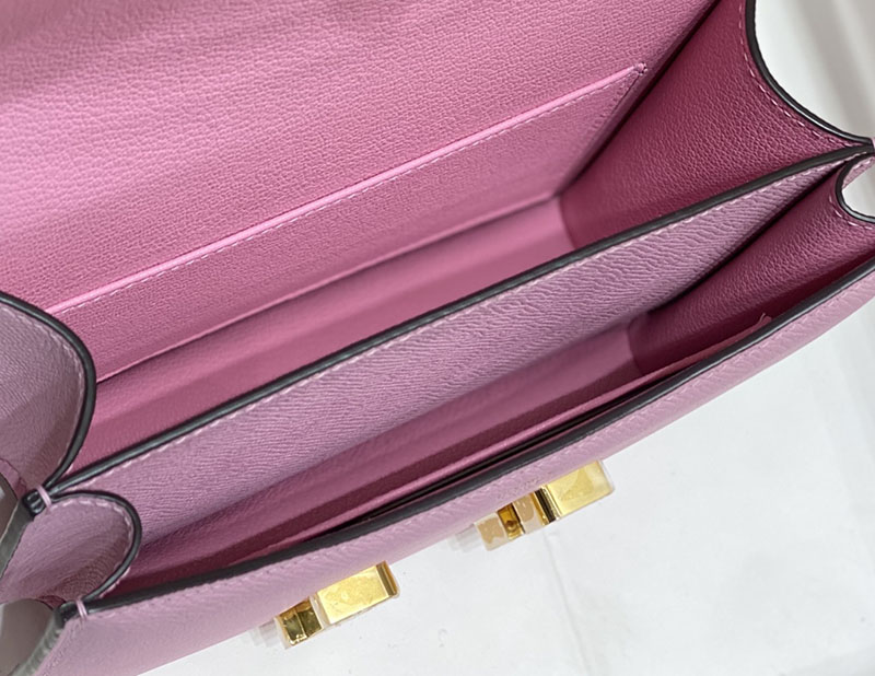 エルメス アウトレット 海外 HERMES コンスタンス3 ミニ モーヴシルベストル ヴォーエプソン ゴールド金具 2627418 コンスタンス ミニ 値段 - 画像 (4)