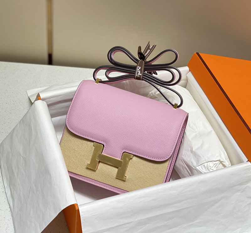 エルメス アウトレット 海外 HERMES コンスタンス3 ミニ モーヴシルベストル ヴォーエプソン ゴールド金具 2627418 コンスタンス ミニ 値段 - 画像 (3)