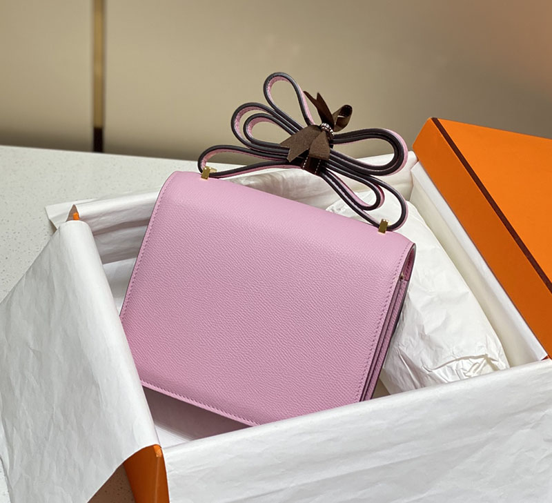 エルメス アウトレット 海外 HERMES コンスタンス3 ミニ モーヴシルベストル ヴォーエプソン ゴールド金具 2627418 コンスタンス ミニ 値段 - 画像 (2)