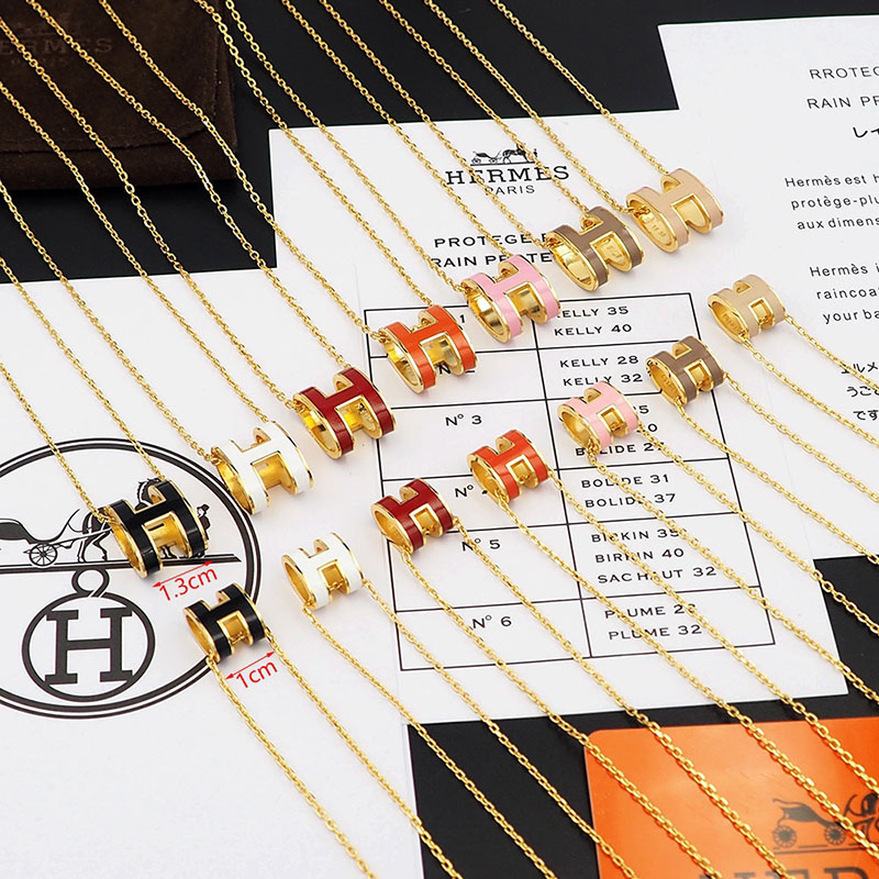 エルメス HERMES ミニ ポップアッシュ ポップH ネックレス ブラック ゴールド金具 2627456 ポップアッシュ ネックレス 定価 - 画像 (8)