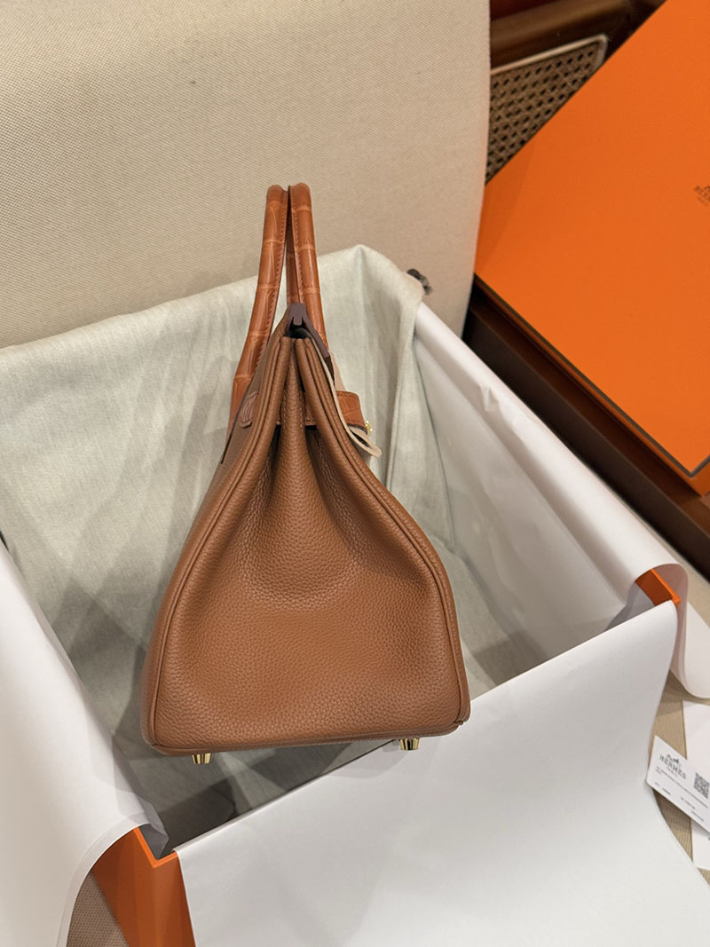 レディース エルメス バッグ 安い順 HERMES バーキン30 タッチ ゴールド トゴ/クロコダイル ゴールド金具2627475 エルメス専門店 おすすめ - 画像 (7)