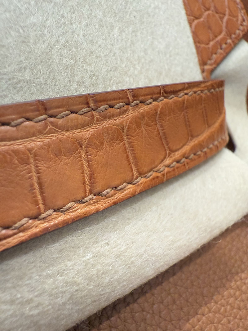レディース エルメス バッグ 安い順 HERMES バーキン30 タッチ ゴールド トゴ/クロコダイル ゴールド金具2627475 エルメス専門店 おすすめ - 画像 (2)