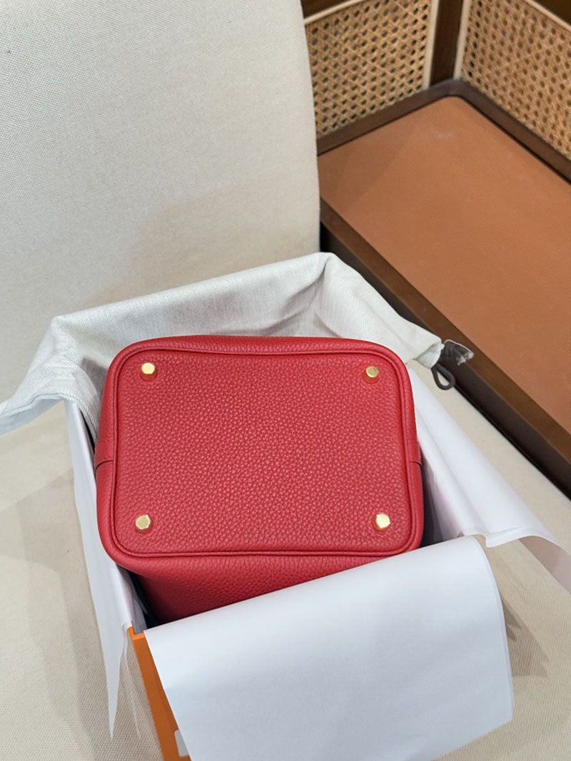 エルメス ピコタン人気色 HERMES ピコタンロック 18 PM ルージュカザック トリヨンクレマンス ゴールド金具 2627476 エルメス専門店 おすすめ - 画像 (5)