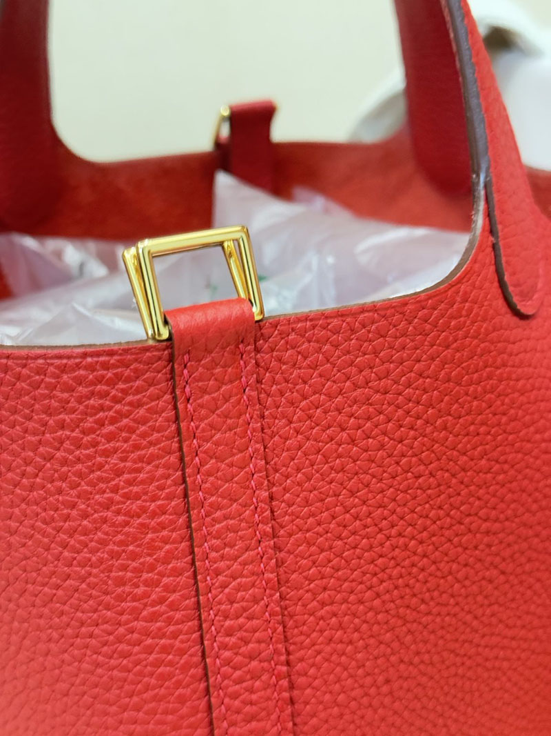 エルメス ピコタン人気色 HERMES ピコタンロック 18 PM ルージュカザック トリヨンクレマンス ゴールド金具 2627476 エルメス専門店 おすすめ - 画像 (4)