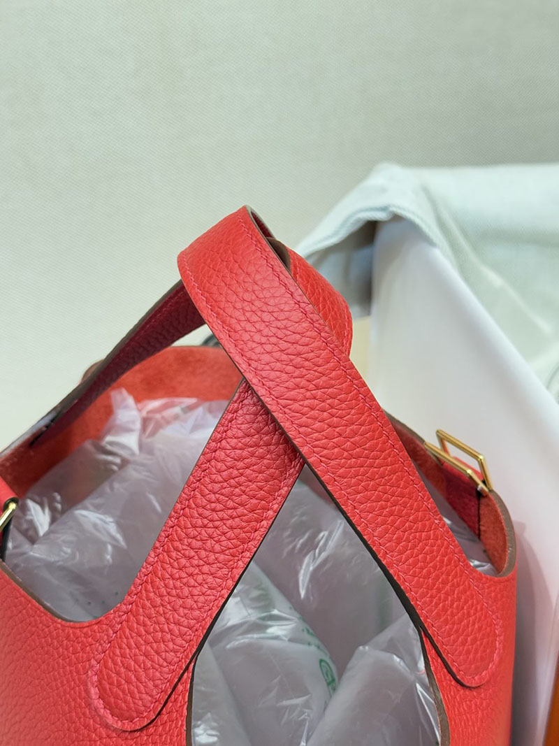 エルメス ピコタン人気色 HERMES ピコタンロック 18 PM ルージュカザック トリヨンクレマンス ゴールド金具 2627476 エルメス専門店 おすすめ - 画像 (3)