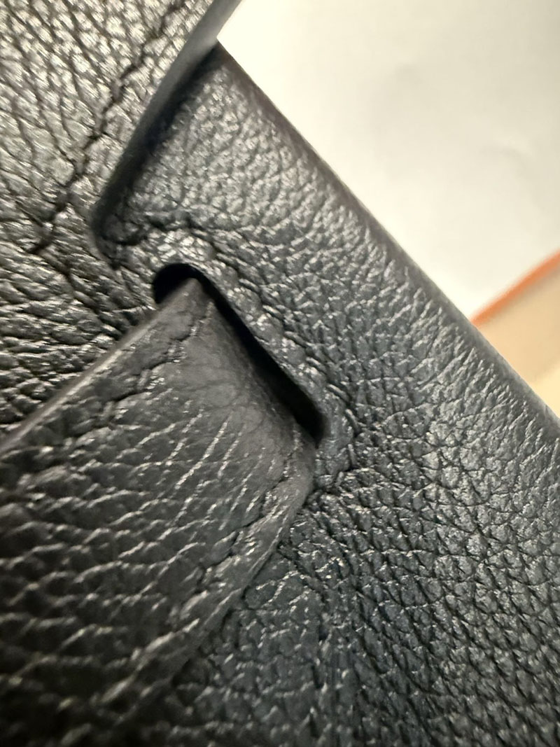 エルメスバーキン40コピー HERMES バーキン40 黒 ブラック エバーカラー シルバー金具 2627487 エルメス専門店 おすすめ - 画像 (7)