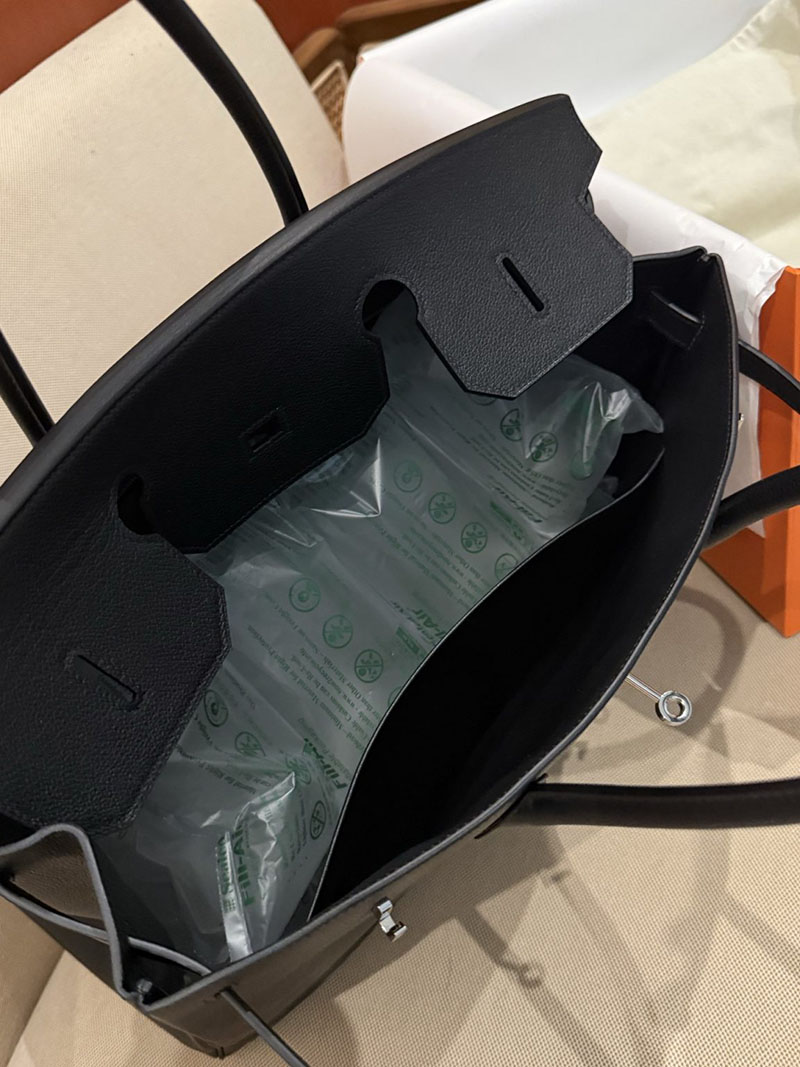 エルメスバーキン40コピー HERMES バーキン40 黒 ブラック エバーカラー シルバー金具 2627487 エルメス専門店 おすすめ - 画像 (5)