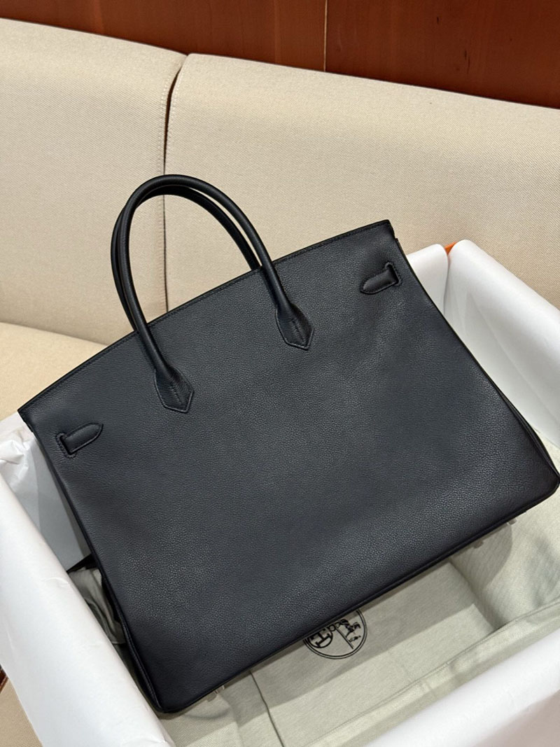 エルメスバーキン40コピー HERMES バーキン40 黒 ブラック エバーカラー シルバー金具 2627487 エルメス専門店 おすすめ - 画像 (2)