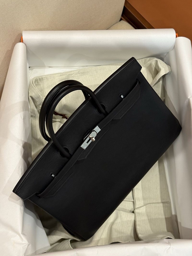 エルメスバーキン40コピー HERMES バーキン40 黒 ブラック エバーカラー シルバー金具 2627487 エルメス専門店 おすすめ - 画像 (11)