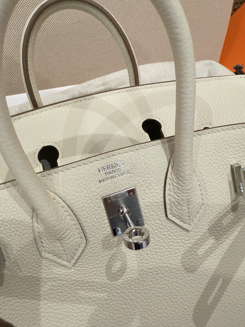 エルメス バーキン25 定価 HERMES バーキン25 マッシュルーム トゴ シルバー金具 2627490 エルメス専門店 おすすめ - 画像 (11)