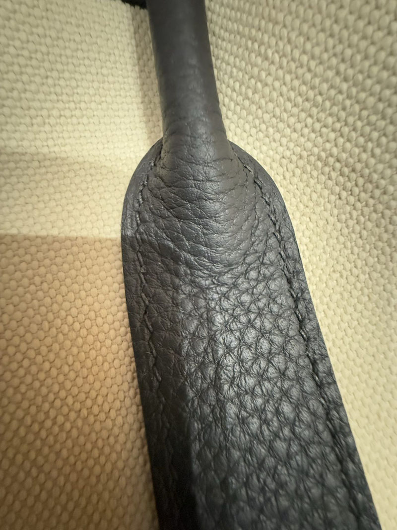 エルメス ガーデンパーティ風 HERMES ガーデンパーティ 30 TPM 黒 ブラック/グレー ネゴンダ/トワル シルバー金具 2627495 エルメス専門店 - 画像 (2)