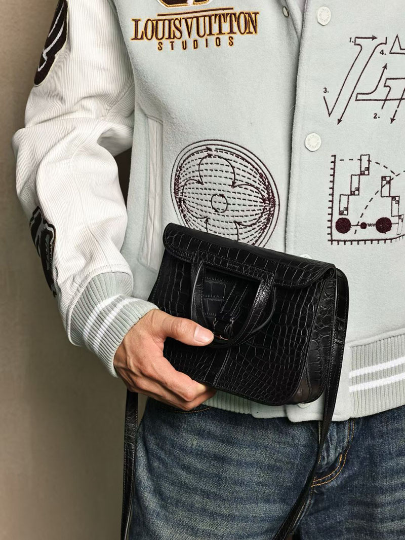 アルザンミニ 定価 HERMES アルザンミニ 黒 ブラック クロコダイル シルバー金具 2627496 エルメス専門店 おすすめ - 画像 (4)