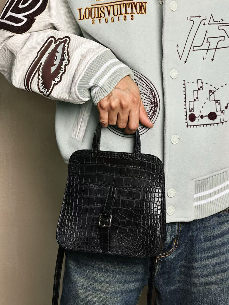 アルザンミニ 定価 HERMES アルザンミニ 黒 ブラック クロコダイル シルバー金具 2627496 エルメス専門店 おすすめ - 画像 (2)