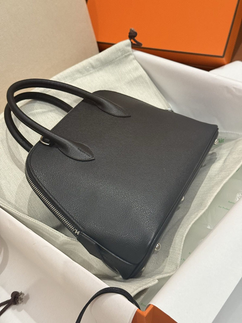 エルメスボリード27黒 HERMES ボリード27 黒 ブラック ヴォーエプソン シルバー金具 2627499 エルメス専門店 おすすめ - 画像 (2)