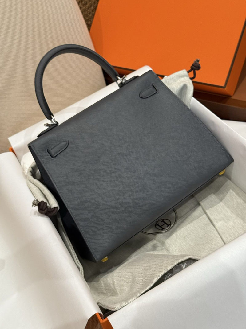 エルメス ケリー25 HERMES ケリー25 外縫い グリミスティ ヴォーエプソン シルバー金具 2627500 エルメス専門店 おすすめ - 画像 (4)