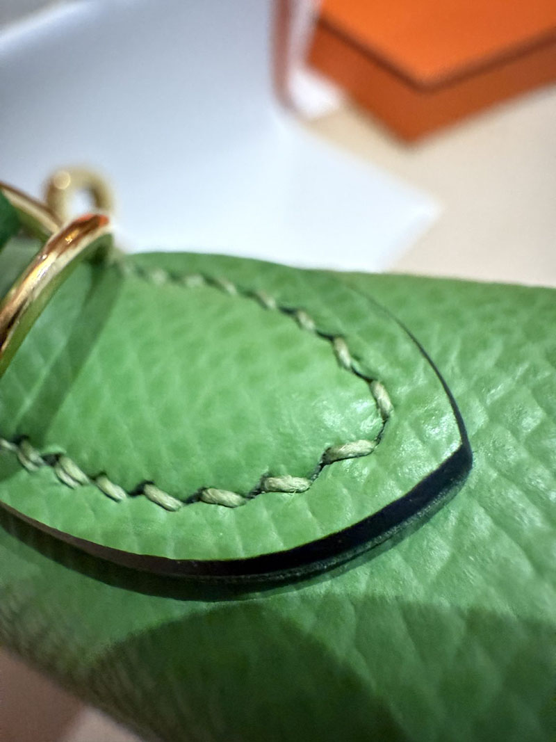 エルメス ミニケリー 定価 HERMES ケリーミニ2 外縫い ヴェールヴェルティゴ ヴォーエプソン ゴールド金具 2627505 エルメス専門店 おすすめ - 画像 (3)