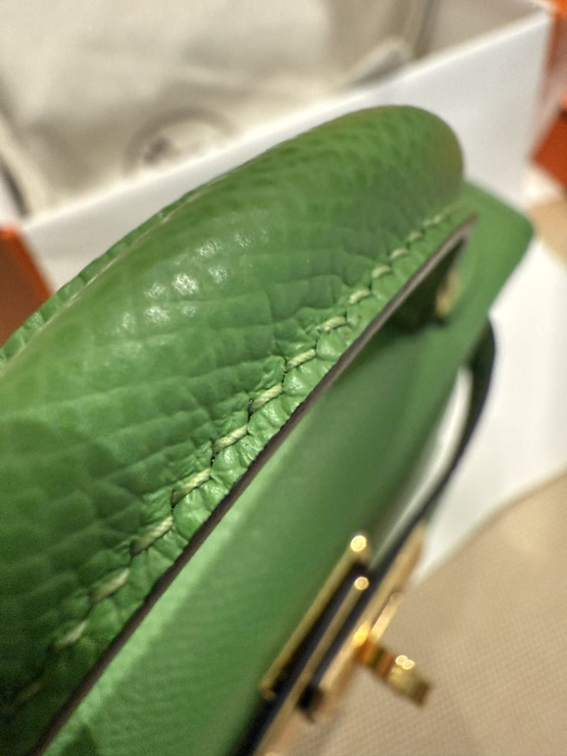 エルメス ミニケリー 定価 HERMES ケリーミニ2 外縫い ヴェールヴェルティゴ ヴォーエプソン ゴールド金具 2627505 エルメス専門店 おすすめ - 画像 (2)