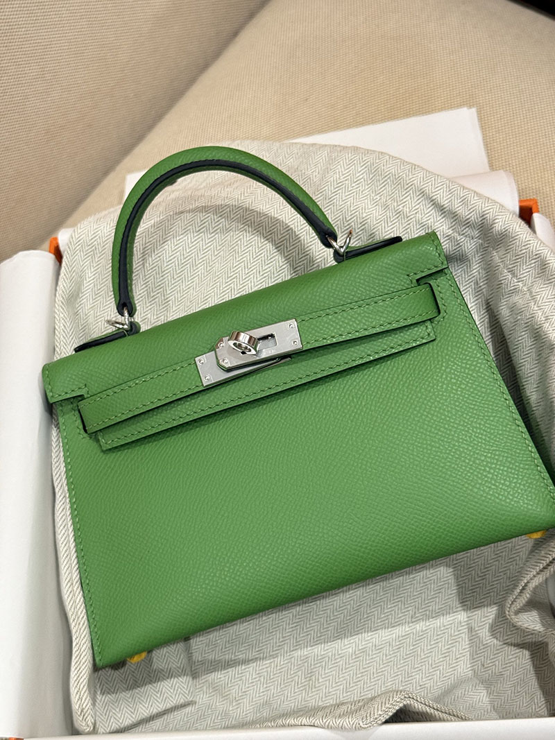 エルメス ミニケリー20 HERMES ケリーミニ2 外縫い ヴェールヴェルティゴ ヴォーエプソン シルバー金具 2627506 エルメス専門店 おすすめ - 画像 (9)