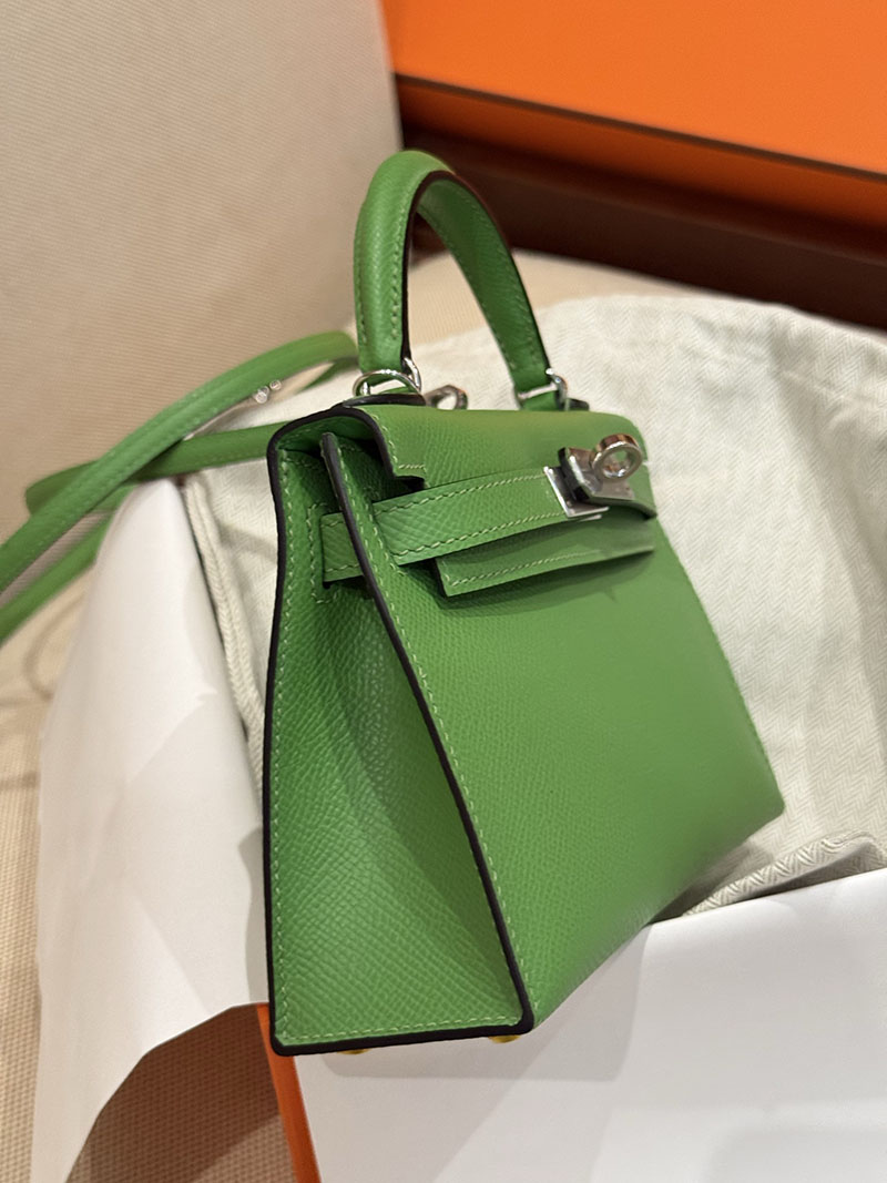 エルメス ミニケリー20 HERMES ケリーミニ2 外縫い ヴェールヴェルティゴ ヴォーエプソン シルバー金具 2627506 エルメス専門店 おすすめ - 画像 (7)