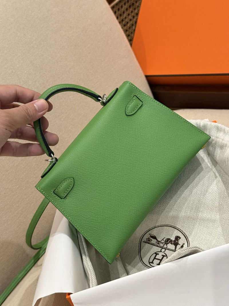 エルメス ミニケリー20 HERMES ケリーミニ2 外縫い ヴェールヴェルティゴ ヴォーエプソン シルバー金具 2627506 エルメス専門店 おすすめ - 画像 (5)