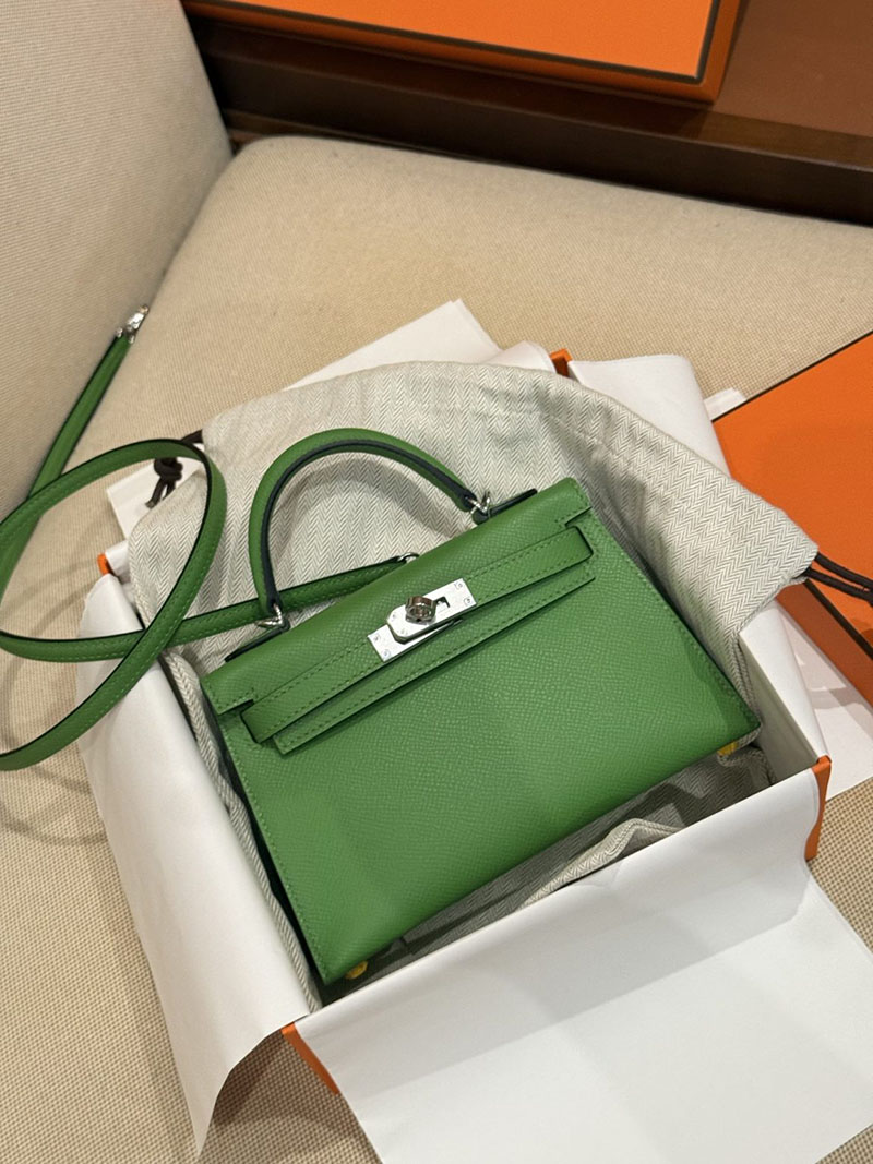 エルメス ミニケリー20 HERMES ケリーミニ2 外縫い ヴェールヴェルティゴ ヴォーエプソン シルバー金具 2627506 エルメス専門店 おすすめ - 画像 (2)