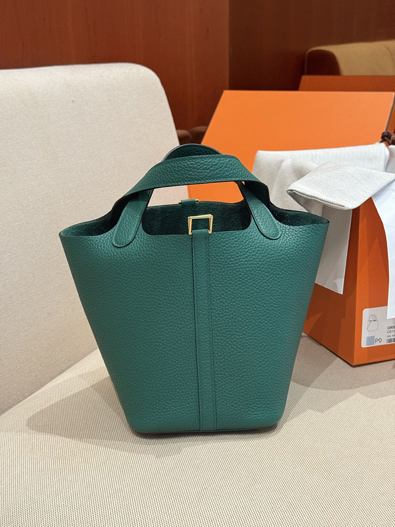 エルメス ピコタン コーデ HERMES ピコタンロック 18 PM マラカイト トリヨンクレマンス ゴールド金具 2627510 エルメス専門店 おすすめ - 画像 (9)