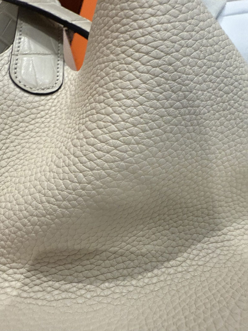 ピコタン ロック タッチ 定価 HERMES ピコタンロック 18 PM ナタ トリヨンクレマンス クロコダイル シルバー金具 2627511 エルメス専門店 - 画像 (7)