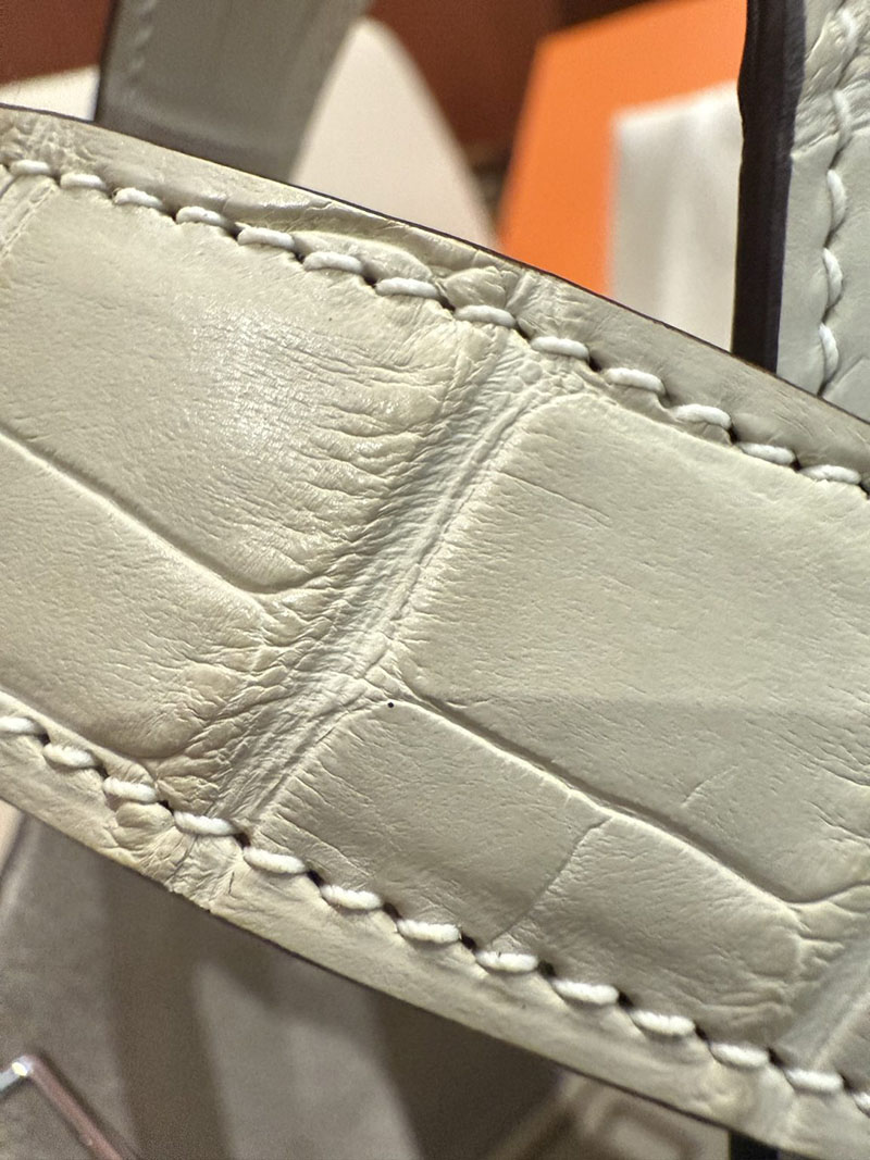 ピコタン ロック タッチ 定価 HERMES ピコタンロック 18 PM ナタ トリヨンクレマンス クロコダイル シルバー金具 2627511 エルメス専門店 - 画像 (6)