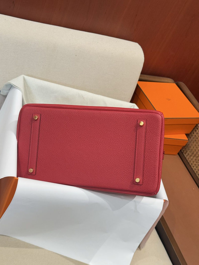 流行り廃り のないブランドバッグ HERMES バーキン35 ルージュカザック トゴ ゴールド金具 2627516 エルメス専門店 おすすめ - 画像 (6)