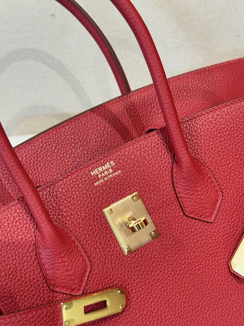 流行り廃り のないブランドバッグ HERMES バーキン35 ルージュカザック トゴ ゴールド金具 2627516 エルメス専門店 おすすめ - 画像 (3)