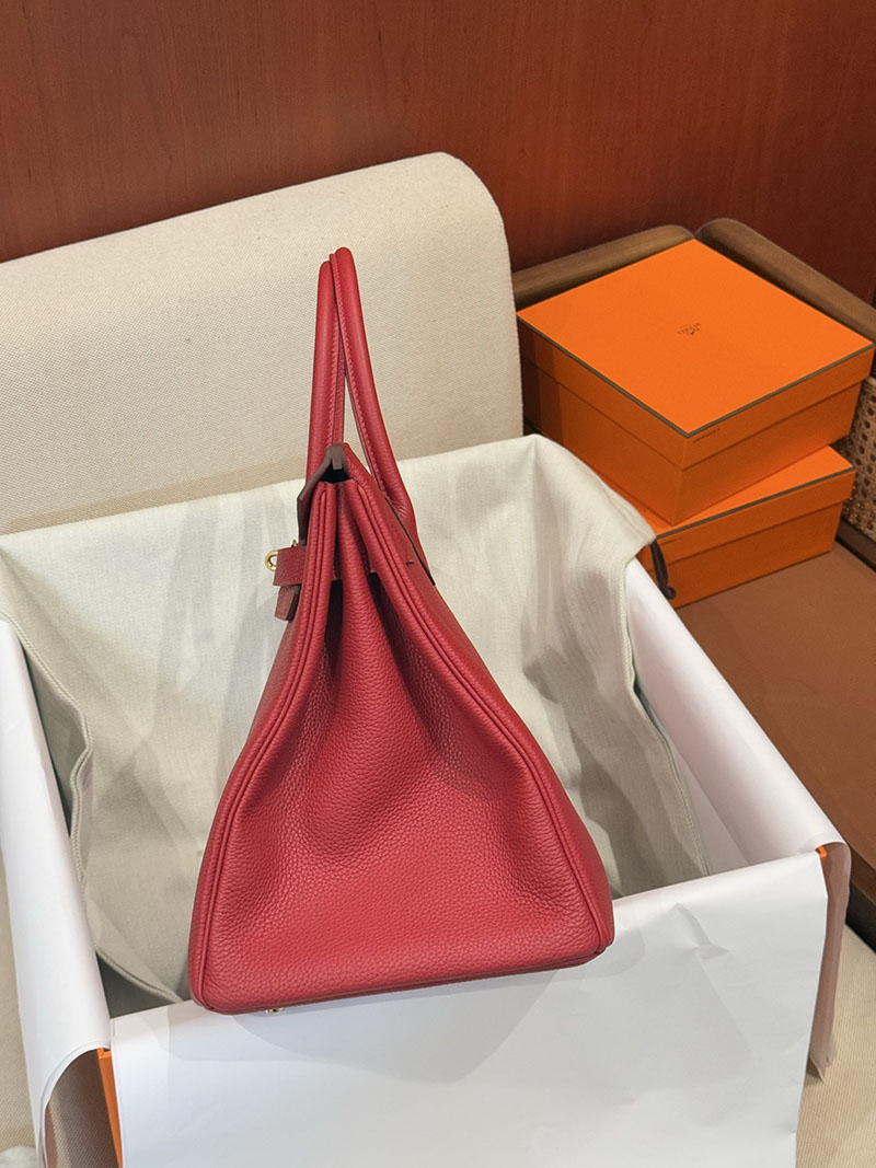 流行り廃り のないブランドバッグ HERMES バーキン35 ルージュカザック トゴ ゴールド金具 2627516 エルメス専門店 おすすめ - 画像 (12)