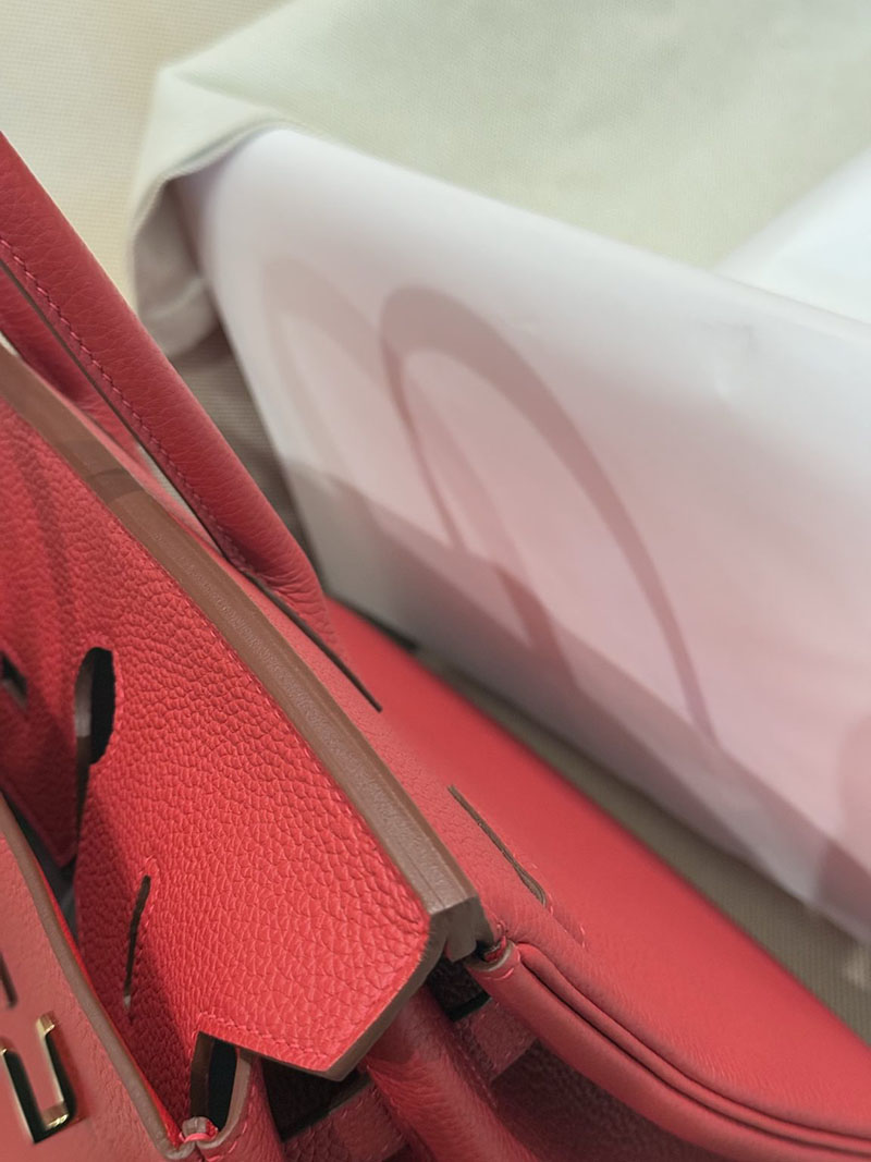 流行り廃り のないブランドバッグ HERMES バーキン35 ルージュカザック トゴ ゴールド金具 2627516 エルメス専門店 おすすめ - 画像 (10)