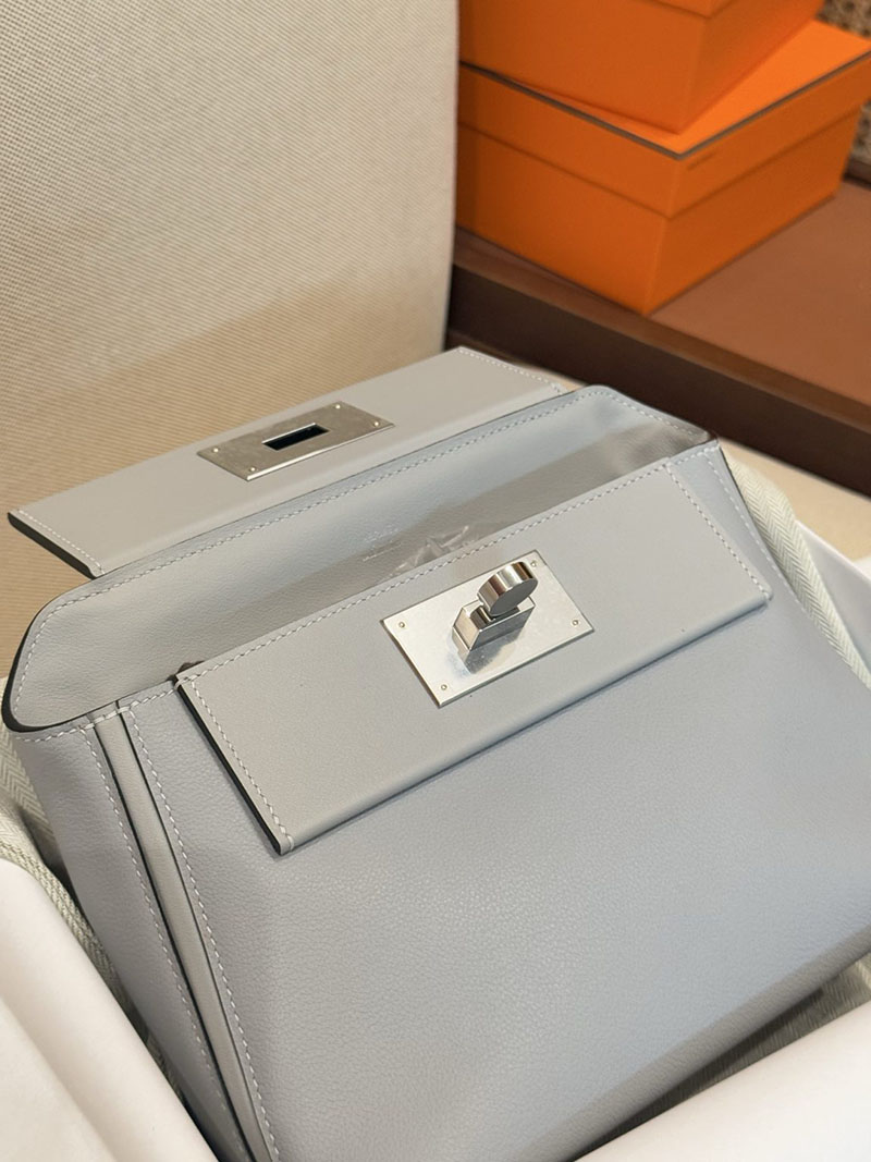 ショルダーバッグ 小さめ おしゃれ 安い HERMES ミニ ヴァンキャトル グリメイヤー エバーカラー/スイフト シルバー金具 2627520 エルメス専門店 - 画像 (3)