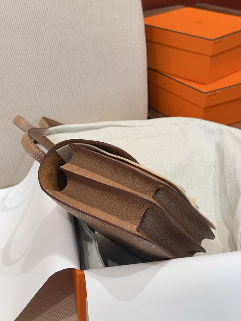 流行り のショルダーバッグ レディース HERMES コンスタンス3 ミニ ケブラコ シェブルミゾル シルバー金具 2627521 エルメス専門店 おすすめ - 画像 (2)