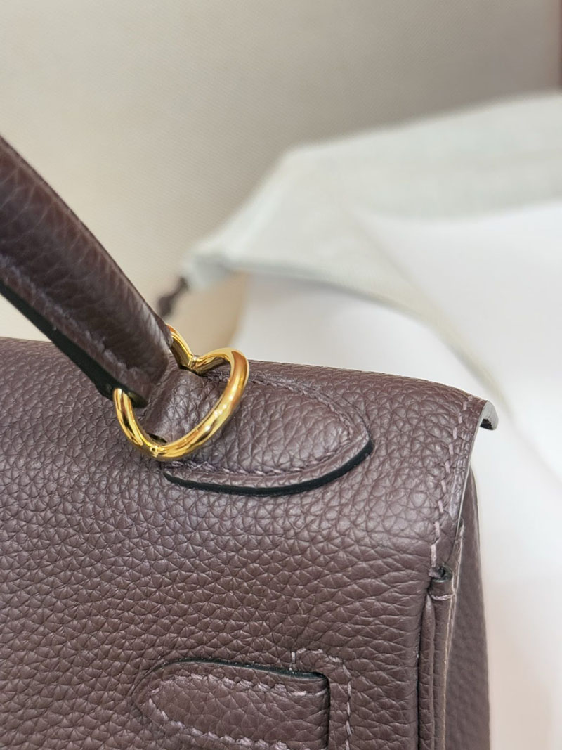 女性 バッグ 人気 40代 ハイブランド HERMES ケリー25 内縫い ルージュセリエ ヴォーエプソン ゴールド金具 2627526 エルメス専門店 - 画像 (2)
