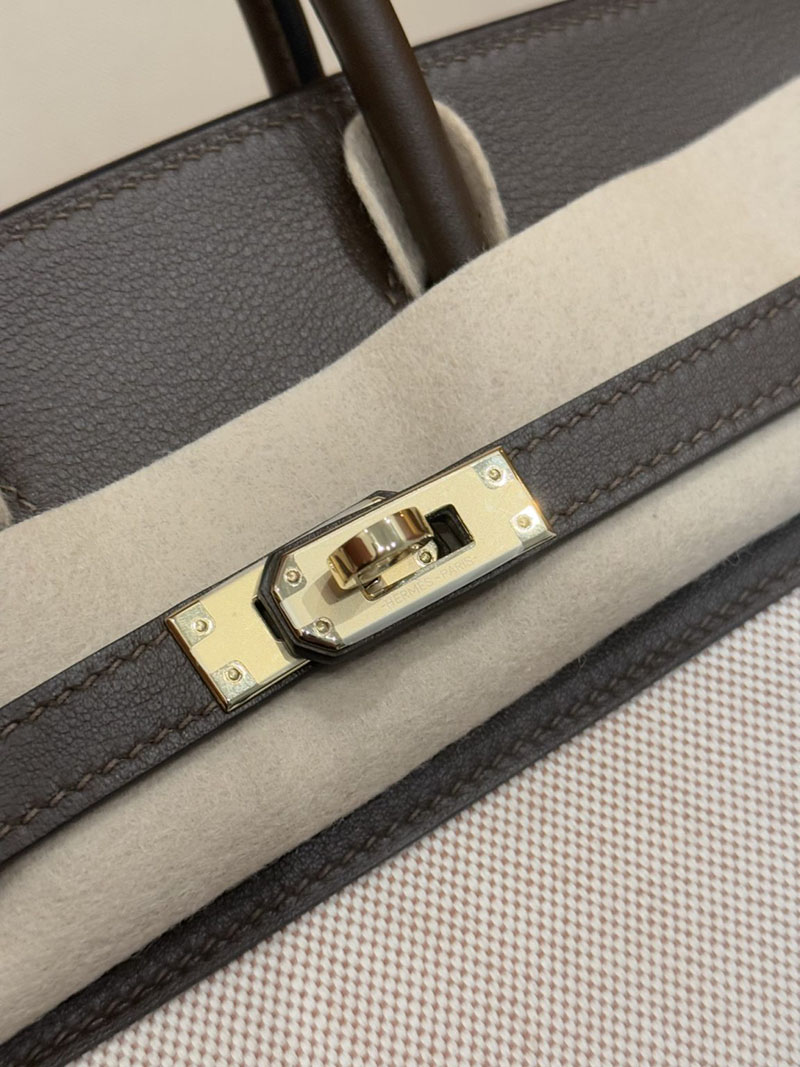女性 バッグ 人気 50代 HERMES バーキン25 キャンバス エコルス スイフト/トワル ゴールド金具 2627528 エルメス専門店 おすすめ - 画像 (7)